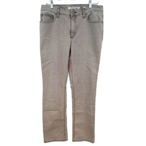 3/$25 Jones New York Size 12S Lexington Straight Black Gray Jeans